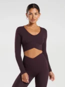 Crossover Long Sleeve Brown