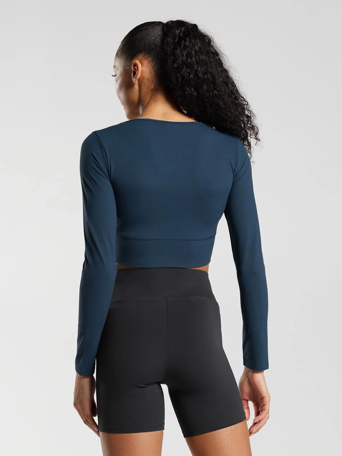 Crossover Long Sleeve Dark Blue - obrazek 2